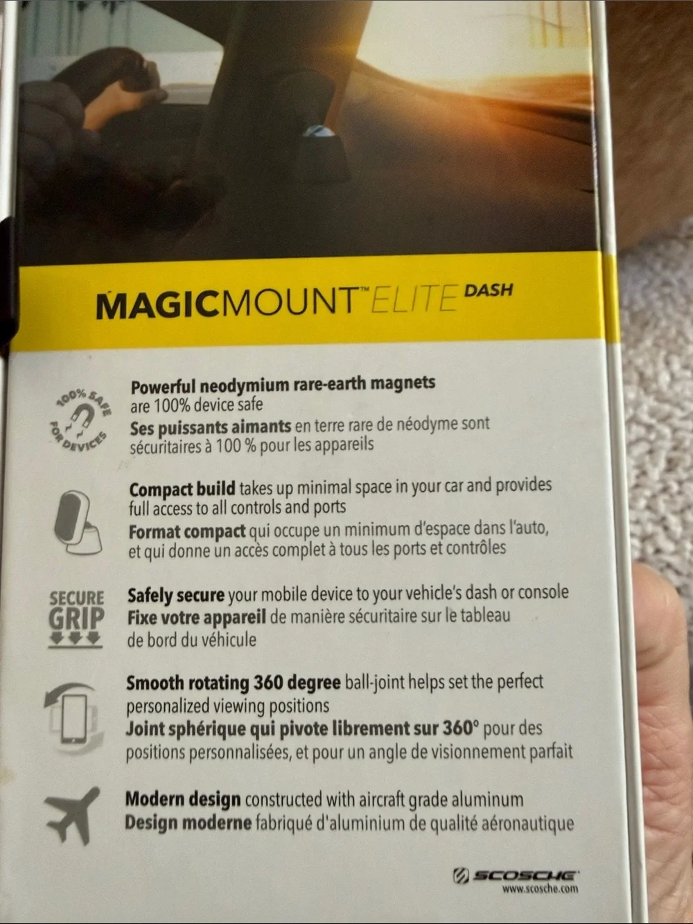 Scosche MagicMount Elite Magnetic Car Mount - Black